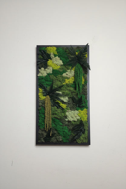 Moldura preta 60 × 30 cm com os preservardo