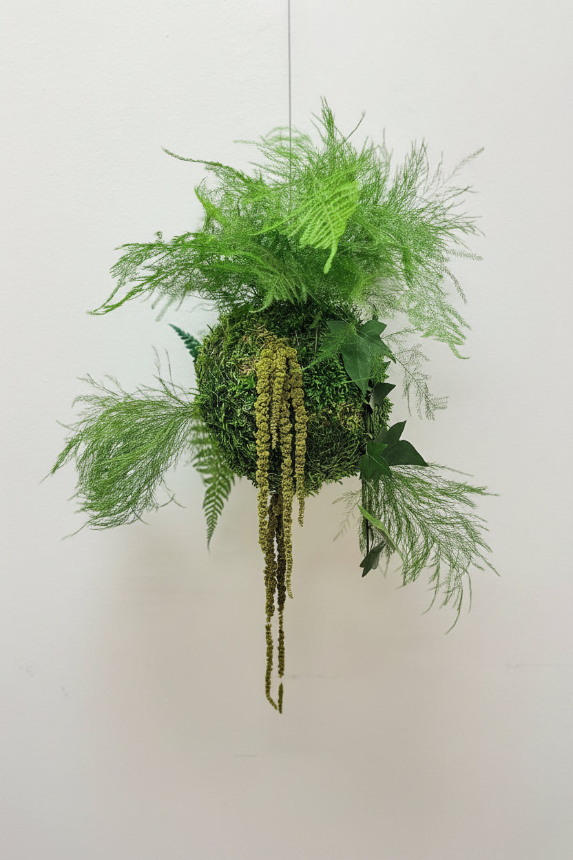 kokedama preservado musgo fetos